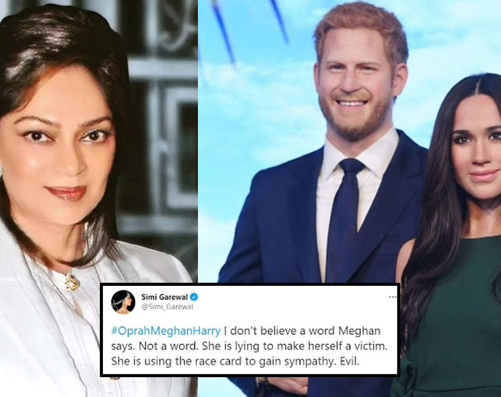 
Simi Garewal calls Meghan Markle 'evil' while expressing her disbelief over the latter's revelations about the British royal family
