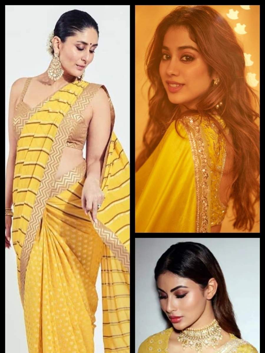 Top 999+ yellow saree images – Amazing Collection yellow saree images Full 4K