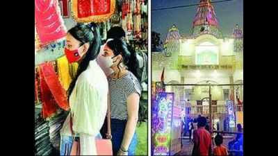 Patna: Temples illuminated with lights, security tightened