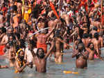 Stunning pictures from first 'Shahi Snan' of Haridwar Kumbh Mela