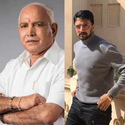 CM Yediyurappa invited to felicitate Kichcha Sudeep on completing 25 years in Sandalwood