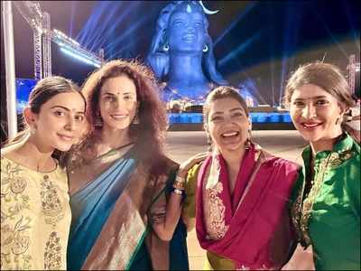 IN PICS: Samantha, Rakul Preet Singh and Manchu Lakshmi celebrate Maha Shivratri at Isha Yoga Center