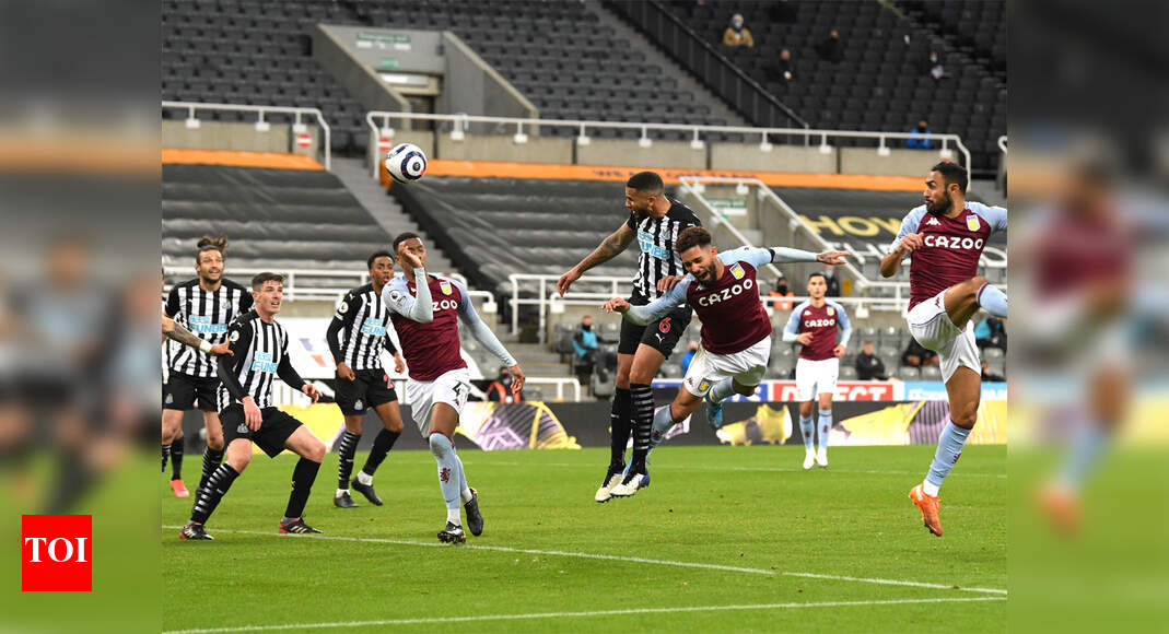 Jamaal Lascelles Rescues Newcastle United With Late Equaliser Against Aston Villa Football News Times Of India