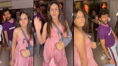 Watch: Genelia Deshmukh grooves to 'Vaathi Coming' with an injured hand, Riteish Deshmukh and besties join her