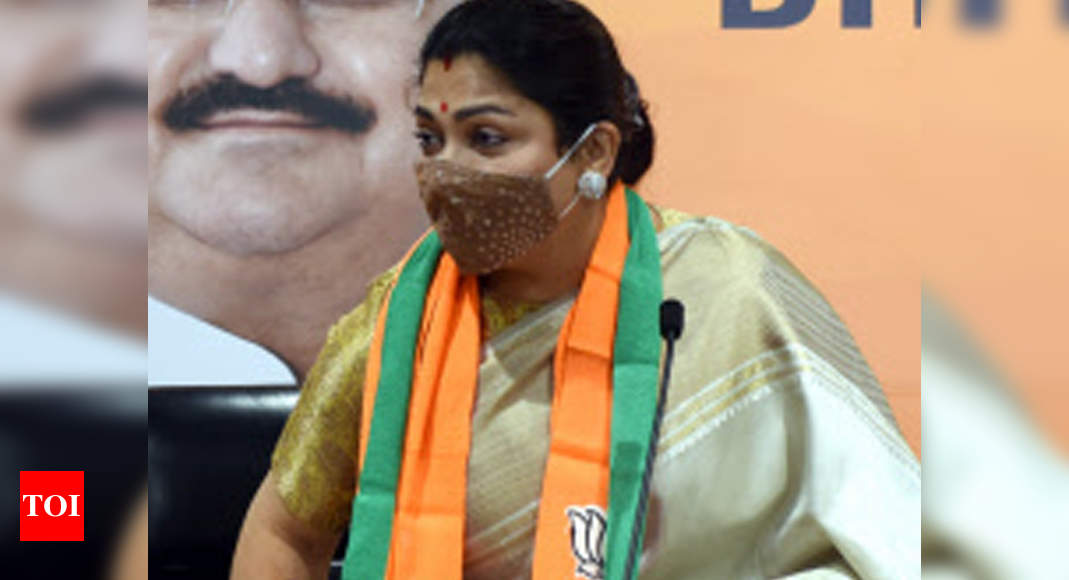 Khushbu to lead BJP’s charge in DMK bastion