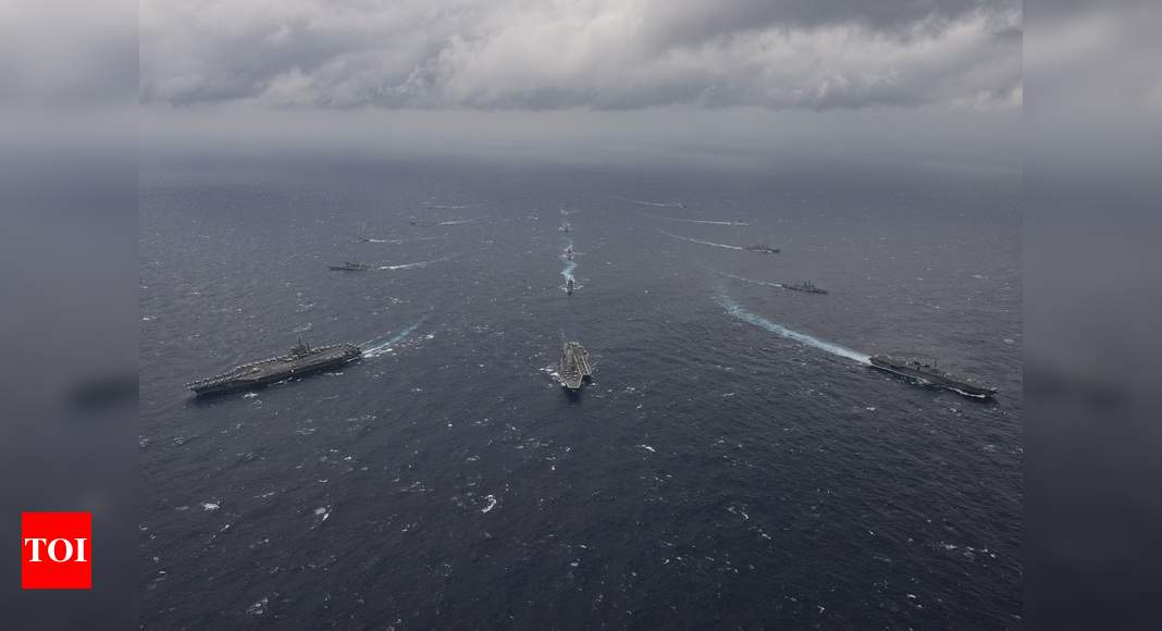 India set for Quad-plus navy drill as US defence secretary begins Asia tour - Times of India