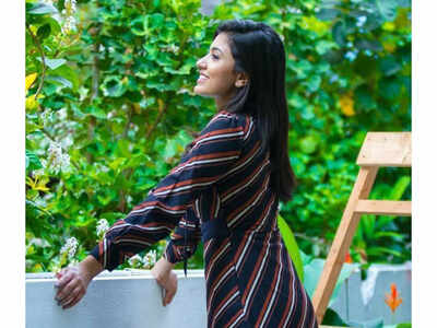 Anju Kurian's fun time with her furry friend