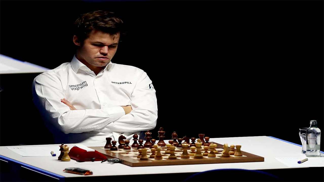 Carlsen, So Tie 1st Match In Skilling Open Final 