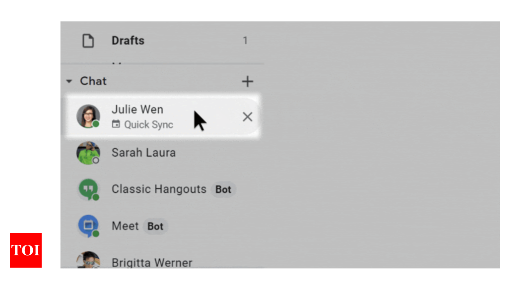 Google Chat will make suggestions on the basis of your appointments in Calendar