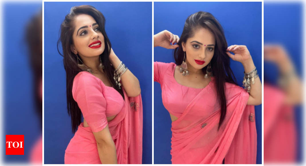 Priyanka Rewri Looks Enticing In A Simple Saree Bhojpuri Movie News Times Of India 6976