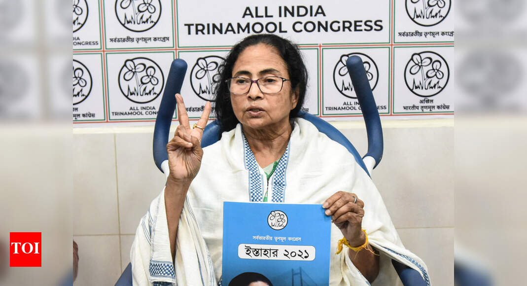 'Student credit card, minimum annual income': Mamata releases Trinamool Congress manifesto for Bengal ass - Times of India