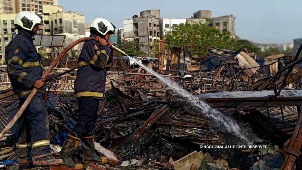 Goregaon fire: Cooling operations on