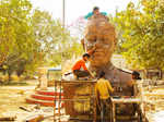 Sculptures made of waste installed at Netaji Subhash Park