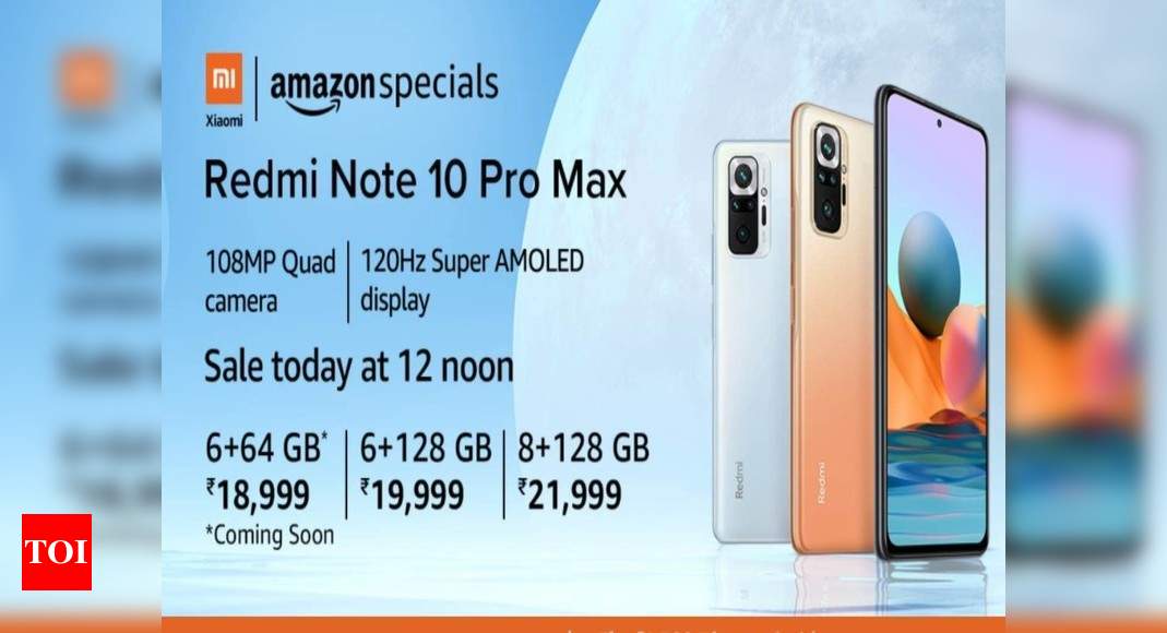 Redmi Note 10 Pro  Sale: Redmi Note 10 Pro To Go On Sale Today via  ; Price, Specifications And Other Details Here