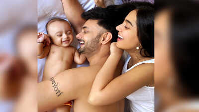 Amrita Rao and RJ Anmol drop first picture of their munchkin Veer and it will surely brighten up your day!