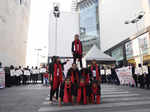 Nirbhaya Squad performs a street play