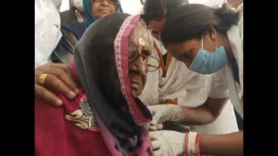 Uttar Pradesh: 109-year-old Jalaun woman ‘oldest’ to get Covid vaccine