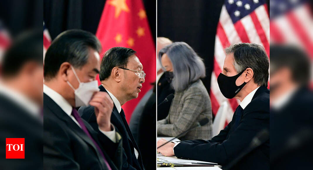 China claps back at US over human rights as Biden faces two-front challenge from Beijing and Moscow - Times of India