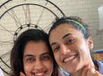 Taapsee Pannu and Shagun Pannu pictures