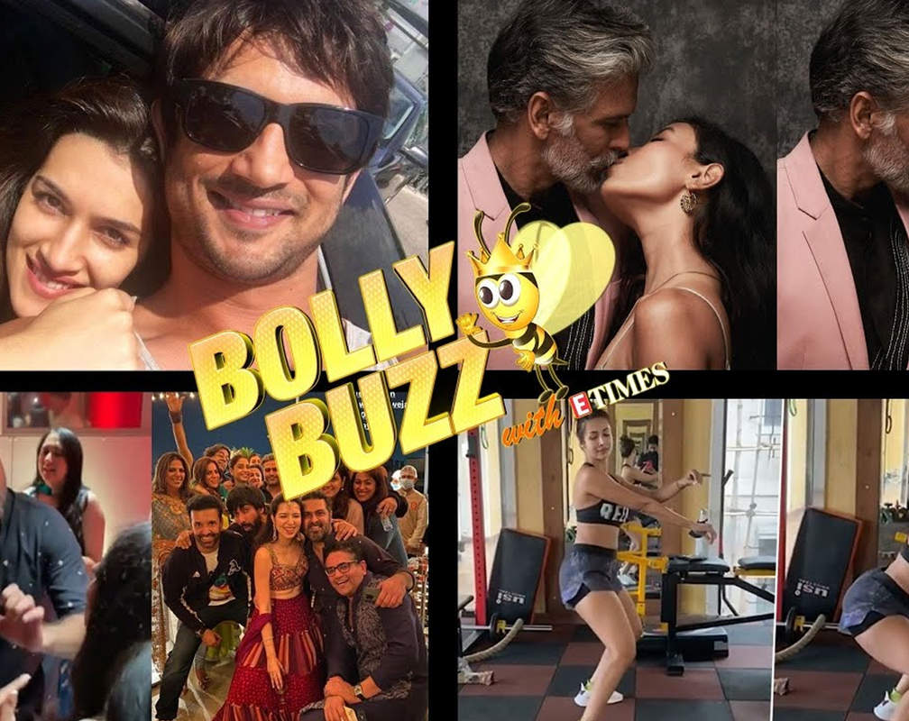 
Bolly Buzz: Milind-Ankita's KISS of love; Kriti on SSR case; Malaika's VIRAL twerk video and more
