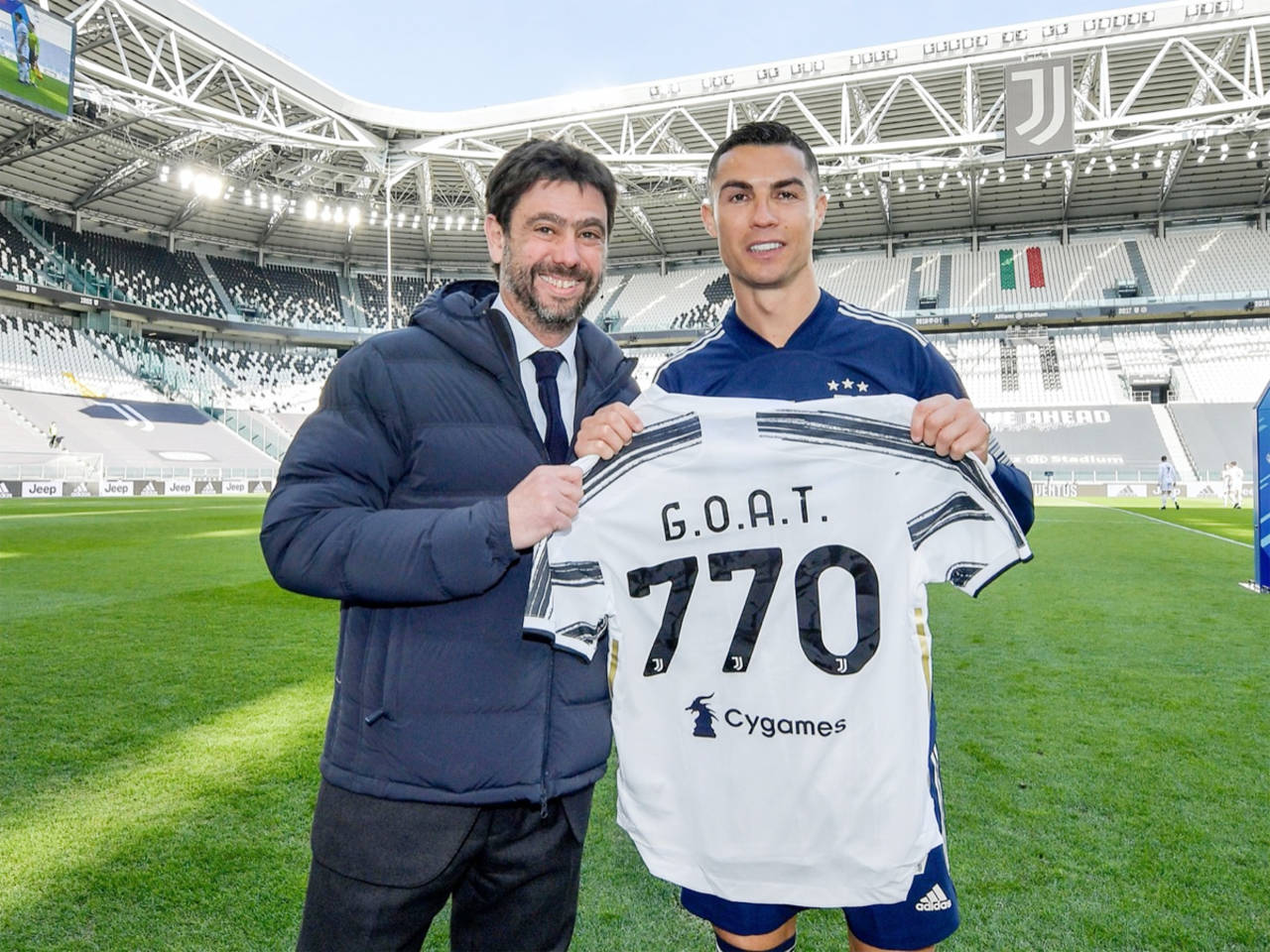 Juventus award Ronaldo 'GOAT 770' shirt to celebrate landmark