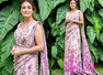Dia Mirza's floral purple and pink sari is perfect for summer
