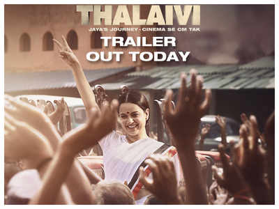 Watch 'Thalaivi' teaser: Kangana Ranaut impresses with her first look as  late Tamil Nadu CM J Jayalalithaa in upcoming biopic | Hindi Movie News -  Times of India