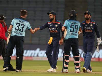 India Vs England 1st Odi Rookies Krishna And Krunal Shine As India Hammer England By 66 Runs Cricket News Times Of India