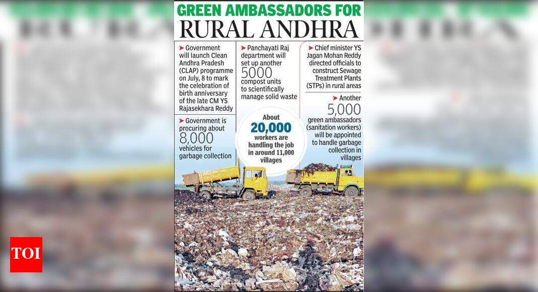 Project CLAP to clean up towns and villages | Vijayawada News - Times ...