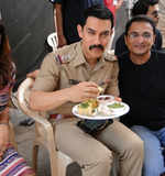 Aamir Khan on sets of Reema Kagti's movie