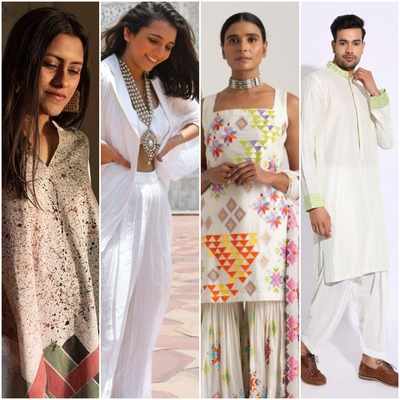 White outfits for Holi: White kurtas, T-shirts and more oufits to go for