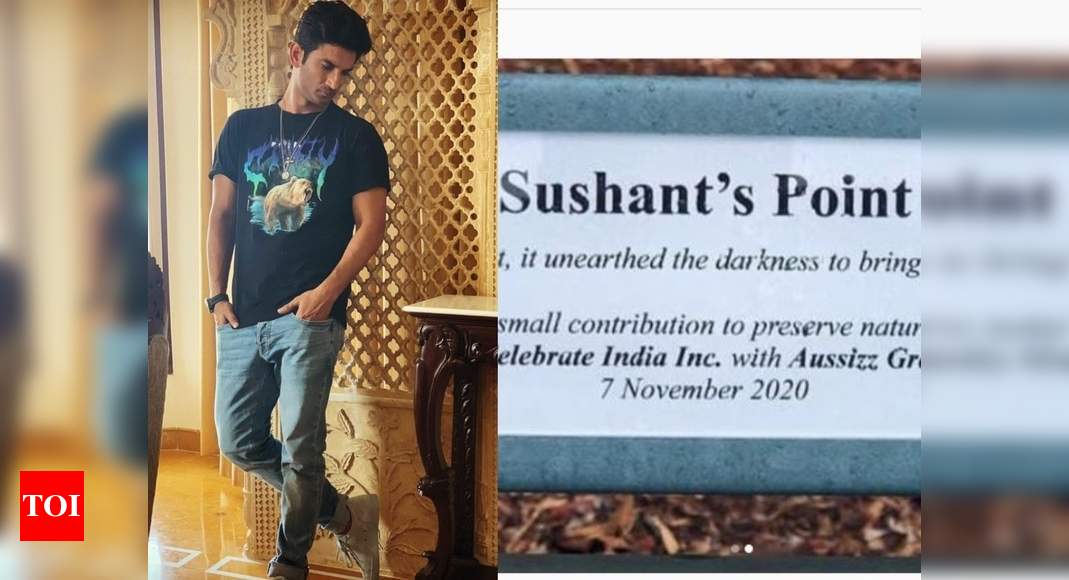 SSR's sister shares pic of bench named after him