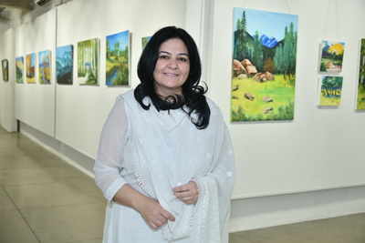 Anu Singh's art exhibition celebrates an elysian philosophy of blissful state painted on canvas