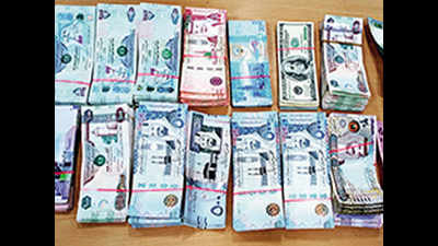Flyer detained with Rs 1.3 crore foreign currency at Hyderabad airport