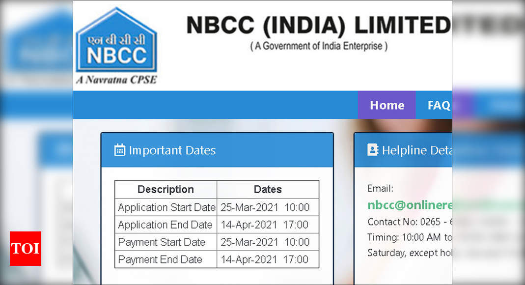 NBCC Recruitment 2021: Apply Online For 120 Site Inspector Posts At ...