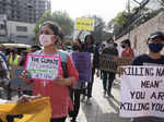 Youth activists protest to demand action against the climate change