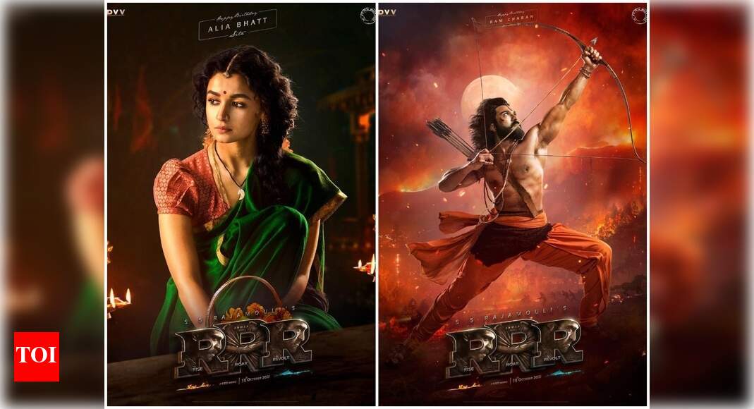'RRR': After Alia Bhatt, the makers introduce Ram Charan as 'Alluri ...
