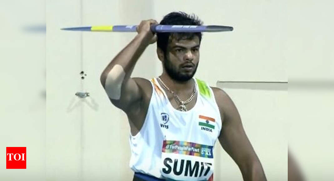 Sumit Antil betters javelin world record at National Para Athletics