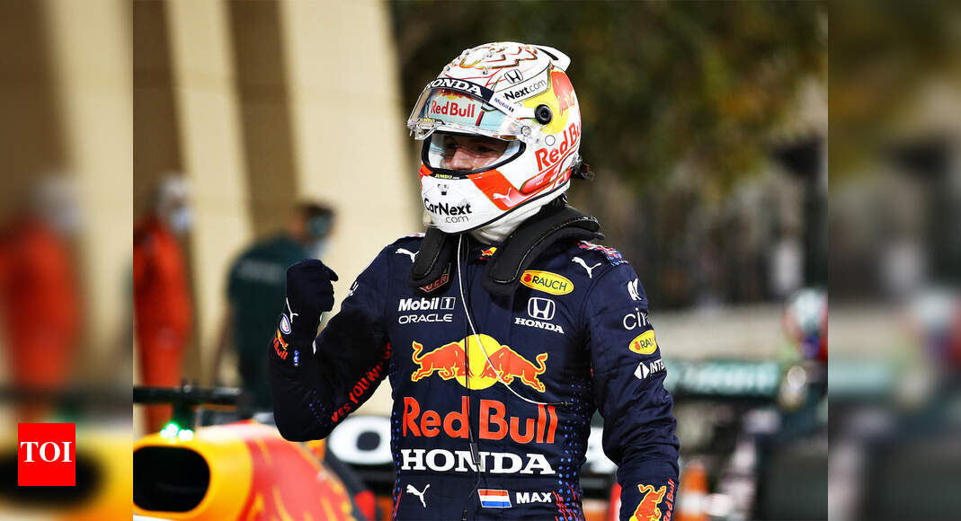 F1 Verstappen Beats Hamilton To Pole At Season Opening Bahrain Grand Prix Racing News Times Of India