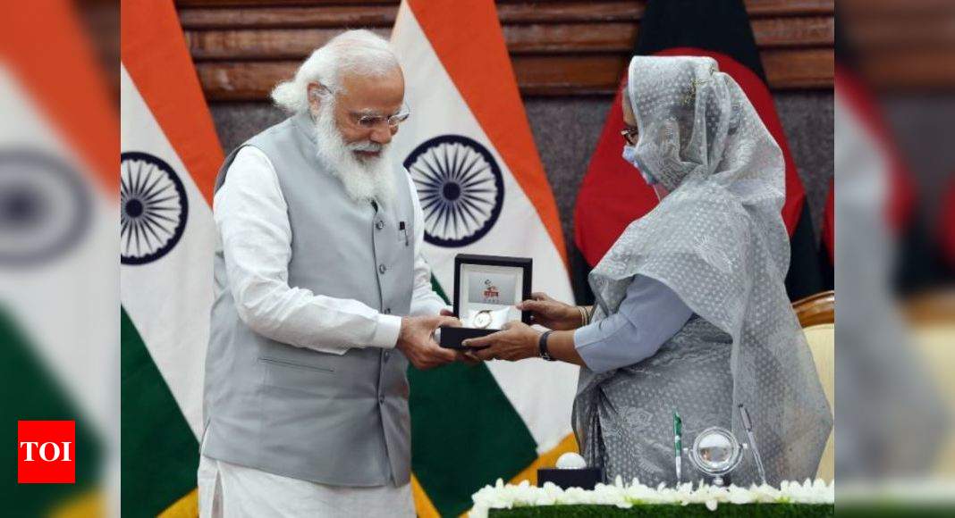 Delhi and Dhaka sign 5 agreements;  Hasina pushes for the Teesta pact |  India News