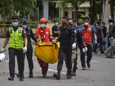 Two people carried out church bombing in Indonesia: Police