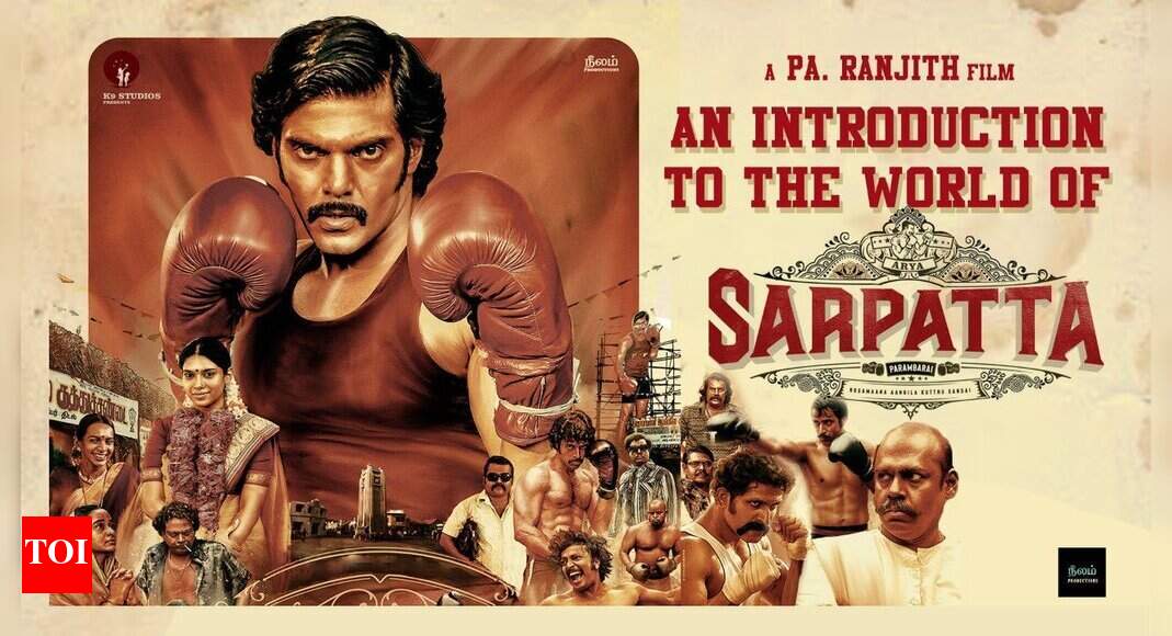Pa Ranjith and Arya's Sarpatta characters introduced with a special ...