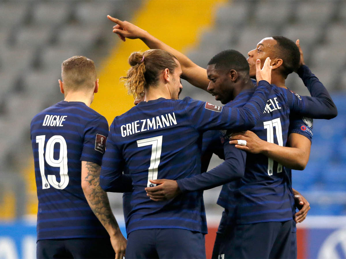Dembele inspires France to 2-0 win in Kazakhstan | Football News - Times of India