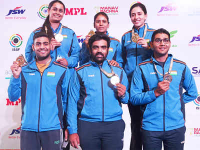 India end with highest-ever medal tally in Shooting World Cup