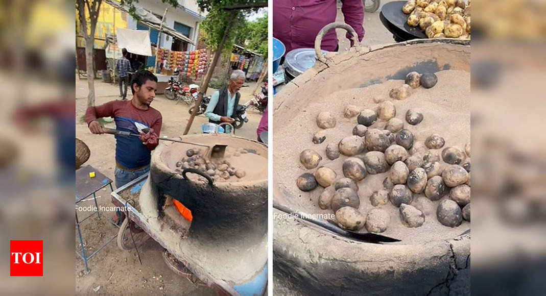This snack made in sand is a rare street food