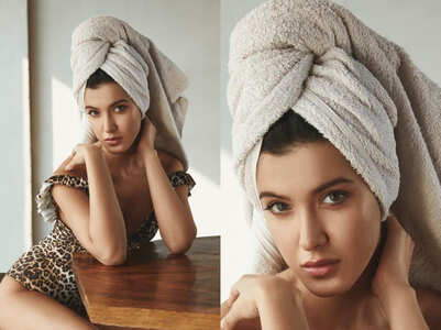 Shanaya Kapoor's stylish leopard-print swimsuit