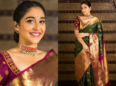 It took Regina Cassandra 15 minutes to drape this sari