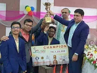 Raunak returns on-board after 13 months, brings home Bangladesh chess league gold