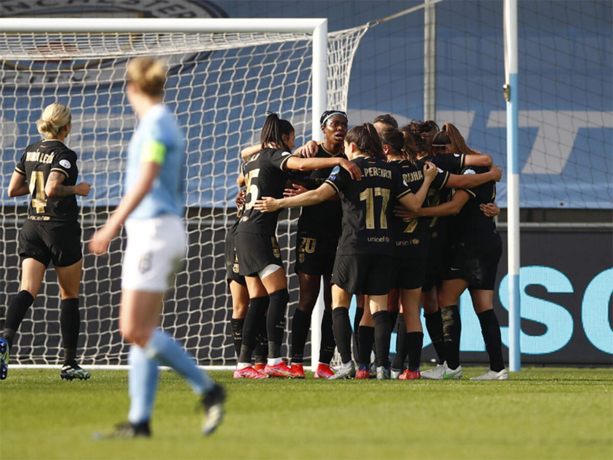 Barcelona Survive Man City Fightback To Reach Women S Champions League Last Four Football News Times Of India
