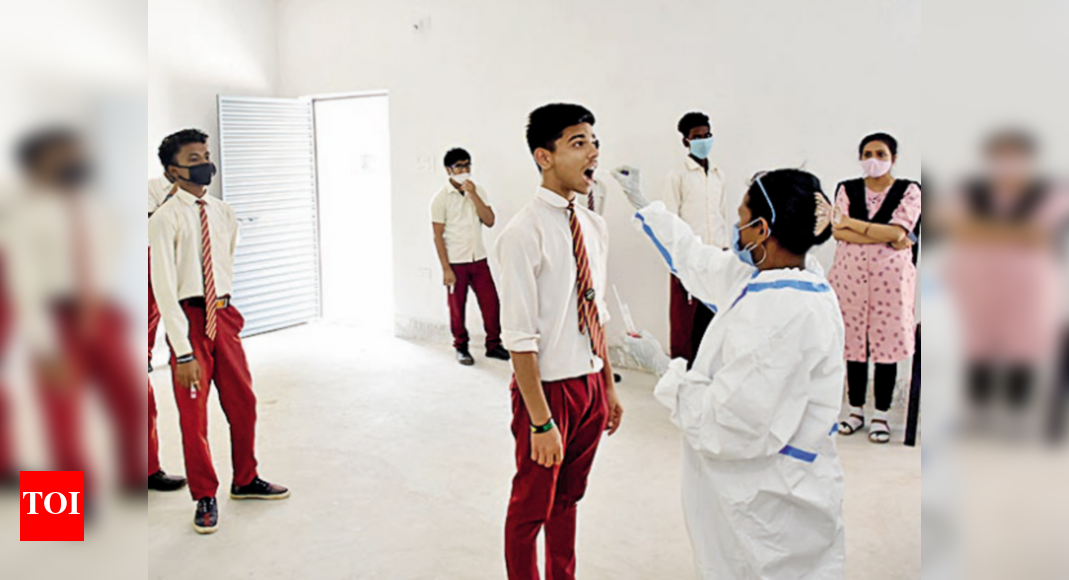 Covid testing begins in Ranchi schools | Ranchi News - Times of India